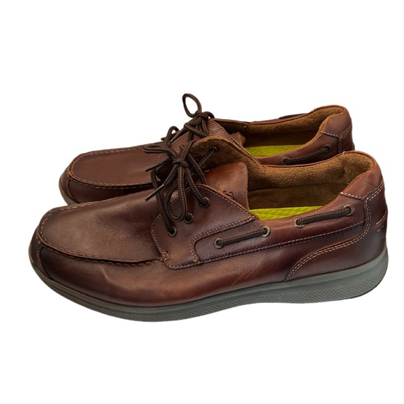FLORSHEIM Great Lakes Moc Toe Oxford Loafers Brown Leather Men\'s Size 13 wide main image 9